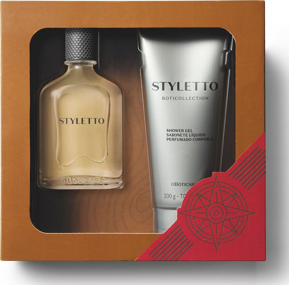 Kit Presente Boticollection Styletto: Desodorante Colônia 100ml + Sabonete Líquido 200ml
