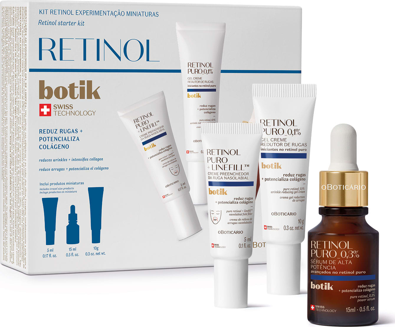 Kit Botik Retinol Puro (3 itens) | O Boticário