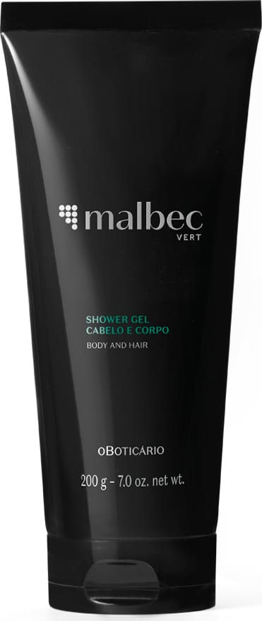 Kit Presente Dia dos Pais Malbec Vert: Desodorante Colônia 100ml + Shower Gel 200g + Saquinho Organizador
