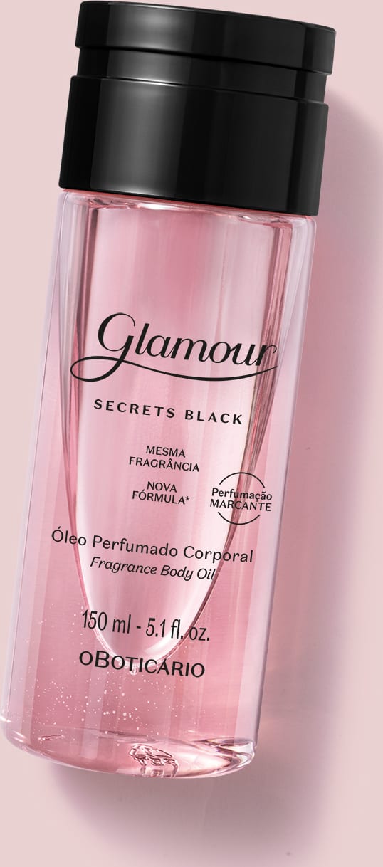 Óleo Perfumado o Boticário Glamour Secrets Black