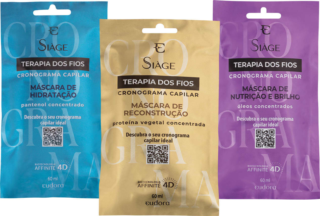 Combo Cronograma Capilar Siàge Terapia dos Fios Máscara Capilar