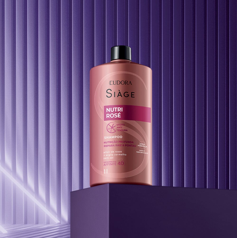 Shampoo Eudora Siàge Nutri Rosé Beleza na 