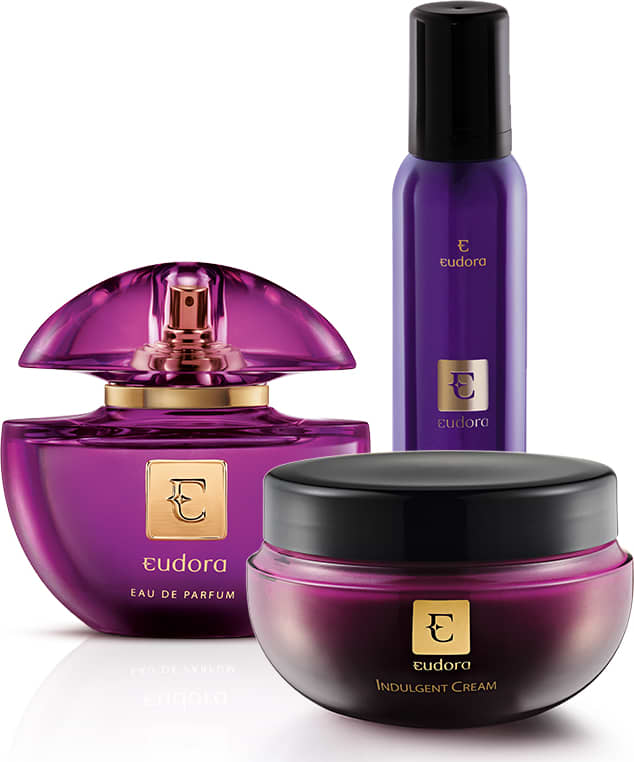 Conjunto Eudora Feminino - Eau de Parfum 75ml + Mousse de Banho 150g + Hidratante Desodorante 250g