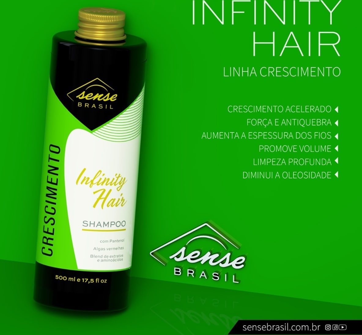 Shampoo de Crescimento Sense Infinity Hair 250ml Shampoo de Crescimento Sense Infinity Hair 250ml