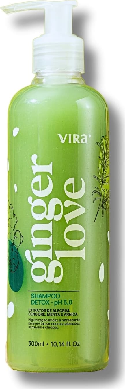 Shampoo Virá Cosméticos Ginger Love 300ml