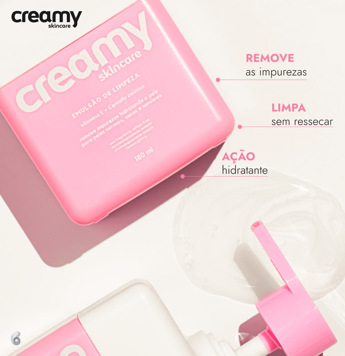 Emulsão de Limpeza Creamy Beleza na Web