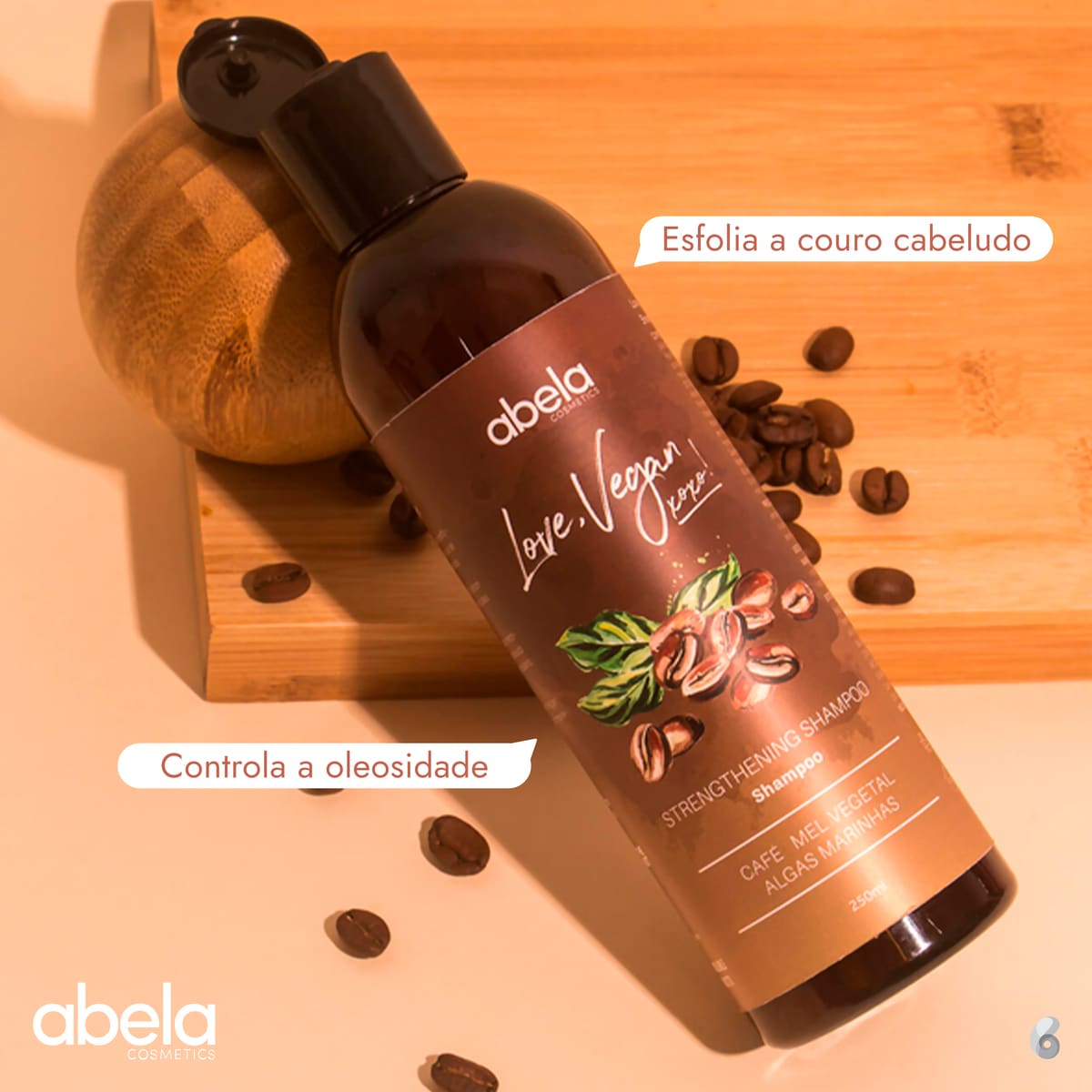 Shampoo Love, Vegan Coco 250ml - Abela Cosmetics