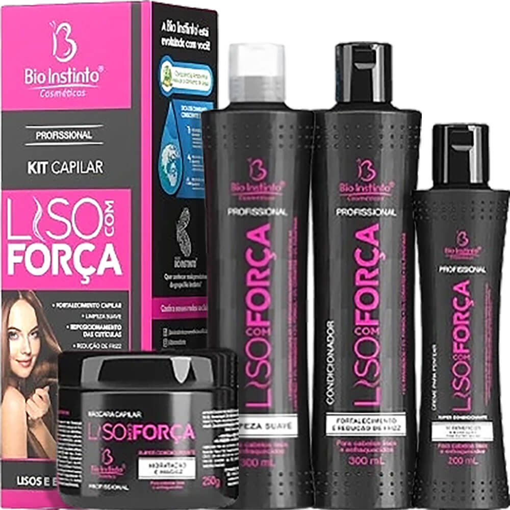 Bio Instinto Liso com Força - Kit para Cabelos Lisos e