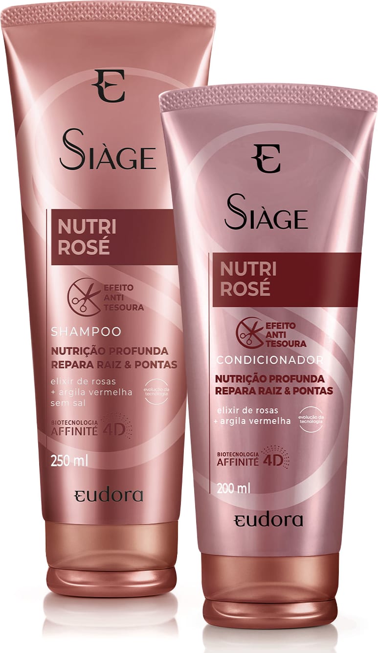 Combo Siàge Nutri Rosé Shampoo ml Condicionador ml Quem Disse Berenice