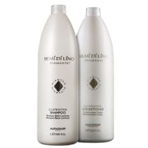 Kit Alfaparf Semi di Lino Diamante Illuminating Duo Salon (2 Produtos)