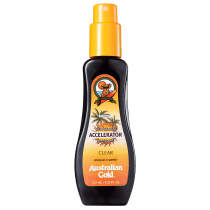 Spray Bronzeador Australian Gold Accelerator Dark Tanning Spray Gel Clear 125ml