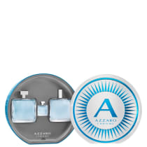 Conjunto Chrome Azzaro Trio Masculino - Eau de Toilette 100ml + Pós-Barba 100ml + Miniatura 7ml