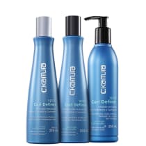 Kit C.Kamura Spiral Curl Definer Antifrizz Trio (3 Produtos)
