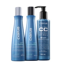 Kit C.Kamura Spiral Curl Definer Correct Trio (3 Produtos)