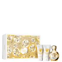 Conjunto Eros Pour Femme Versace Feminino - Eau de Parfum 50ml + Loção Corporal 50ml + Gel de Banho 50ml