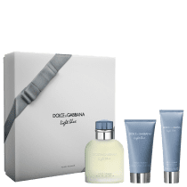 Conjunto Light Blue Pour Homme Dolce & Gabbana Masculino - Eau de Toilette 125ml + Gel de Banho 50ml + Pós-Barba 75ml