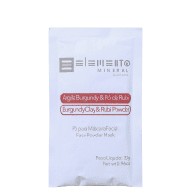 Elemento Mineral Argila Burgundy & Pó de Rubi - Pó para Máscara Facial 30g