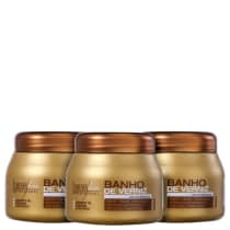 Forever Liss Professional Banho de Verniz - Máscara Capilar 3x250g