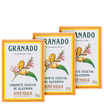 Granado Vegetal de Glicerina e Amêndoas - Sabonete em Barra 3x90g