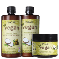 Kit Inoar Vegan Tratamento Salon (3 Produtos)