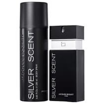 Conjunto Silver Scent Jacques Bogart Masculino - Eau de Toilette 100ml + Body Spray 200ml