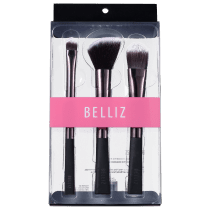 Kit de Pincéis Belliz Unique Preto e Cobre (3 produtos)
