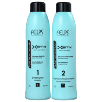 Kit Felps Profissional Plástica Capilar XBTX Salão (2 Produtos)