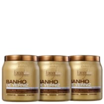 Kit Forever Liss Professional Banho de Verniz Triple - Máscaras Capilares 3x1000g