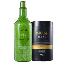Kit Inoar Argan Oil System Cabelo Perfeito o Ano Todo (2 Produtos)