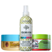 Kit Inoar Cronograma Capilar Cabelos Coloridos (3 Produtos)