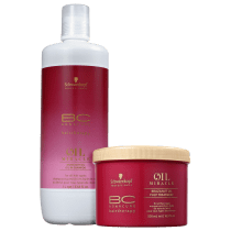Kit Schwarzkopf Professional BC Bonacure Oil Miracle Brazilnut Salão (2 Produtos)