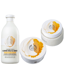Kit The Body Shop Milk & Honey Hidratação (3 Produtos)