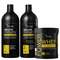 Kit Yenzah Whey Fit Escova Inteligente Completo (3 Produtos)