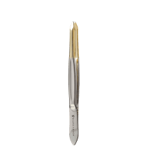 Klass Vough TW-195DHG Dourada Fina - Pinça de Precisão