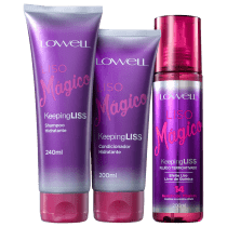 Kit Lowell Keeping Liss Liso Mágico Intenso (3 Produtos)
