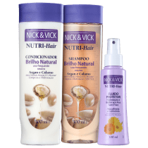 Kit Nick & Vick NUTRI-Hair Proteção e Brilho (3 Produtos)