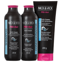 Kit Nick & Vick PRO-Hair D.D. Cream 360º Tratamento Completo (3 Produtos)