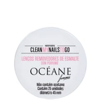 Océane Clean My Nails To Go Sem Perfume - Lenço Removedor de Esmalte (25 unidades)