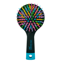 Océane Rainbow Brush Preta - Mini Escova de Cabelo