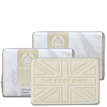 Kit The Body Shop Leite Hidratante - Sabonetes em Barra 3x75g