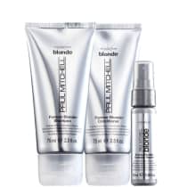 Paul Mitchell Forever Blonde - Shampoo 75ml + Condicionador 75ml + Tratamento 25ml