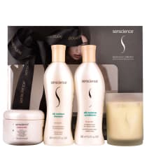Senscience Silk Moisture Promo Kit Edição Limitada (3 Produtos + Vela Perfumada)