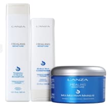 Kit L'Anza Healing Moisture Trio, 3 produtos.
