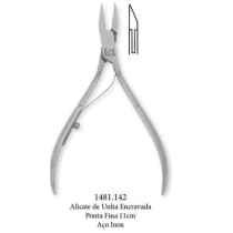 Imagem do produto Alicate de Unha Encravada Edel Solingen Ponta Fina Inox 11cm