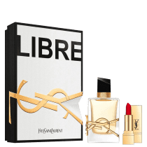 Kit Libre Yves Saint Laurent - Eau de Parfum 50ml + Batom Mini Rouge Pur Couture 01