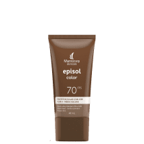 Protetor Solar Facial com Cor Mantecorp Episol Color Tom 4 Médio Escuro FPS 70 40ml