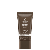 Protetor Solar Facial com Cor Mantecorp Episol Color Tom 5 Negro FPS 70 40ml