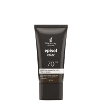 Protetor Solar Facial com Cor Mantecorp Episol Color Tom 6 Negro FPS 70 40ml