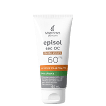 Protetor Solar Facial com Cor Mantecorp Episol Sec Oc FPS 60 Médio Escuro 60ml