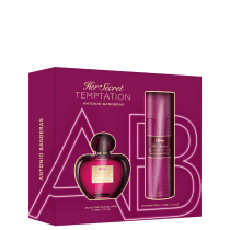 Conjunto Her Secret Temptation Antonio Banderas Feminino (Eau de Toilette 80ml + Desodorante Spray 150ml)